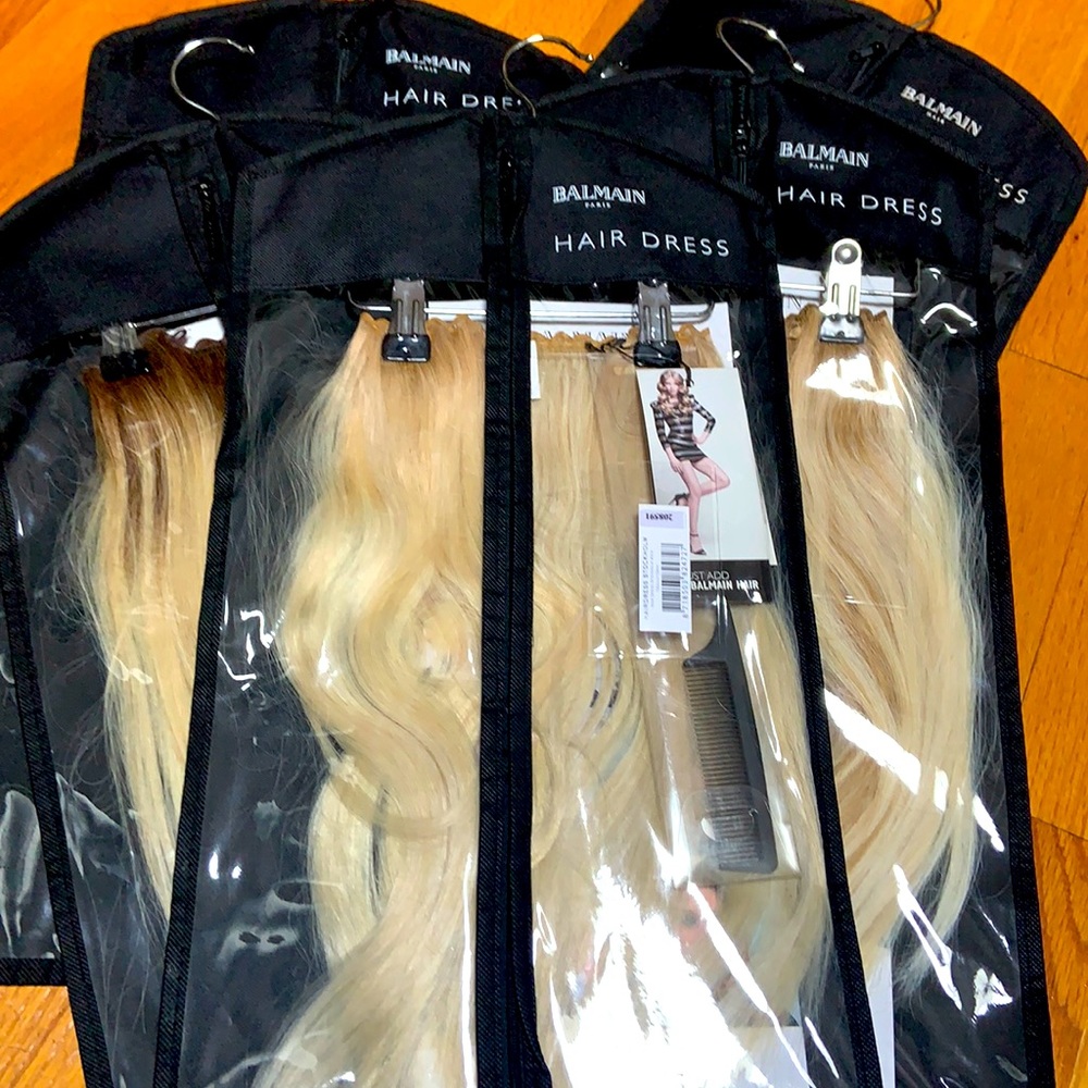 NWT BALMAIN Hair Dress Halo Extensions